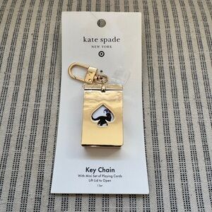 Kate Spade Gold Key Chain with Spade Design